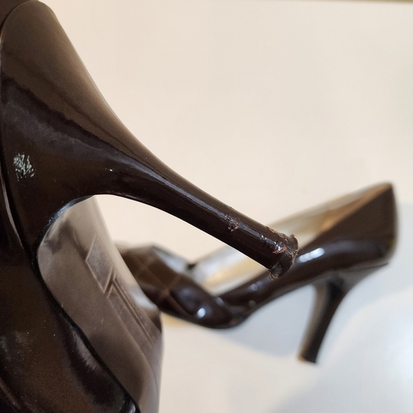 Marc Fisher Patent Leather High Heels pointed Toe Shoes size 7.5M - Picture 10 of 13